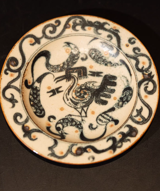 Blue & White Phoenix New Chinese Style Dinner Plate – Handcrafted Jingdezhen Luxe