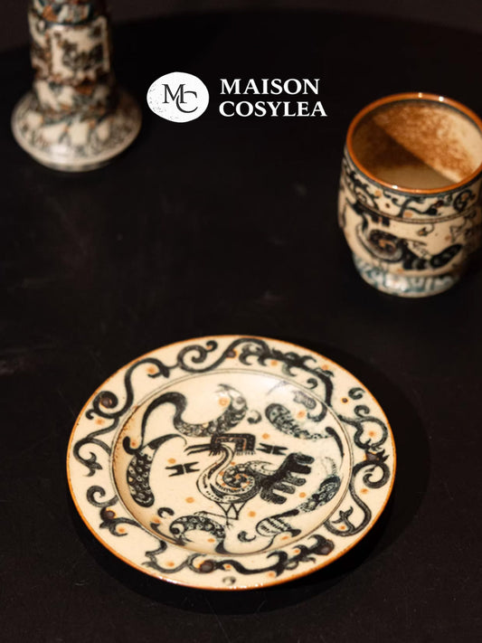 Blue & White Phoenix New Chinese Style Dinner Plate – Handcrafted Jingdezhen Luxe